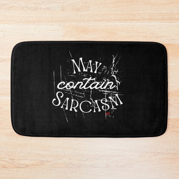Item preview, May Contain Sarcasm - Fun Phrases (dark) / RoYuMi designed and sold by royumi.