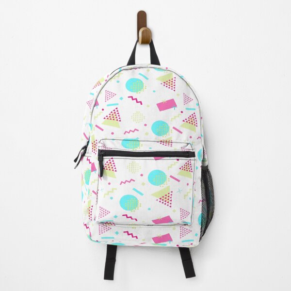 Item preview, Retro 80's Geometric Shape Pattern Neon Blue, Lime & Pink designed and sold by BlueMoonBarn.