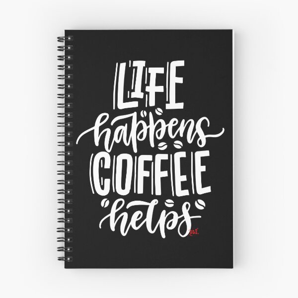 Item preview, Life Happens Coffee Helps (dark) / RoYuMi designed and sold by royumi.