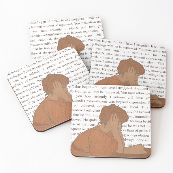 Item preview, Woman Reading Pride and Prejudice  designed and sold by VintageCanvas.