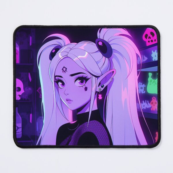 Item preview, Pigtails Goth Anime Girl in Potions Shop designed and sold by bubblegoth.