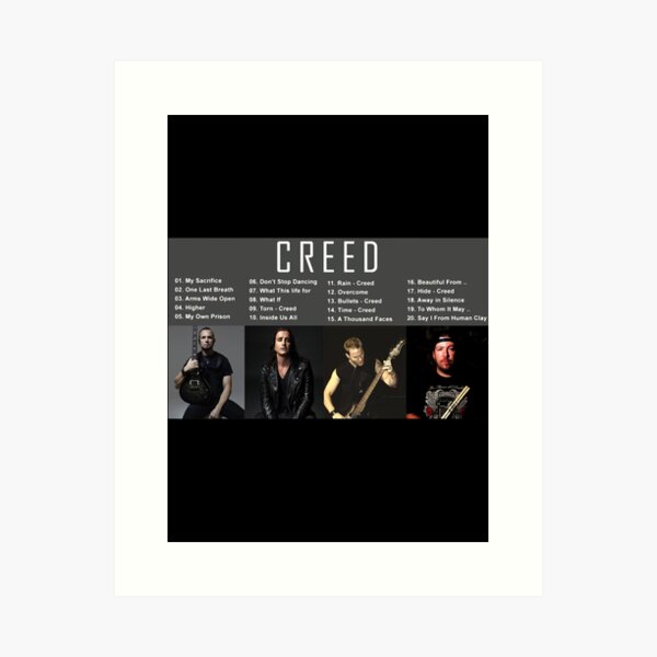Creed My Sacrifice Album Cover Sticker