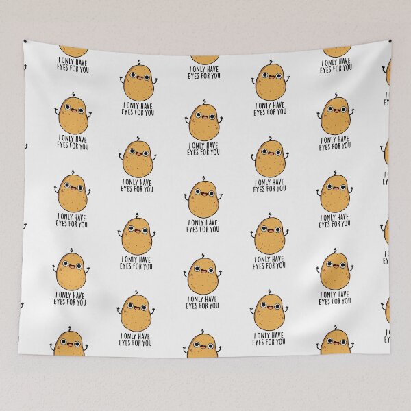 Item preview, I Only Have Eyes For You Funny Potato Puns  designed and sold by punnybone.