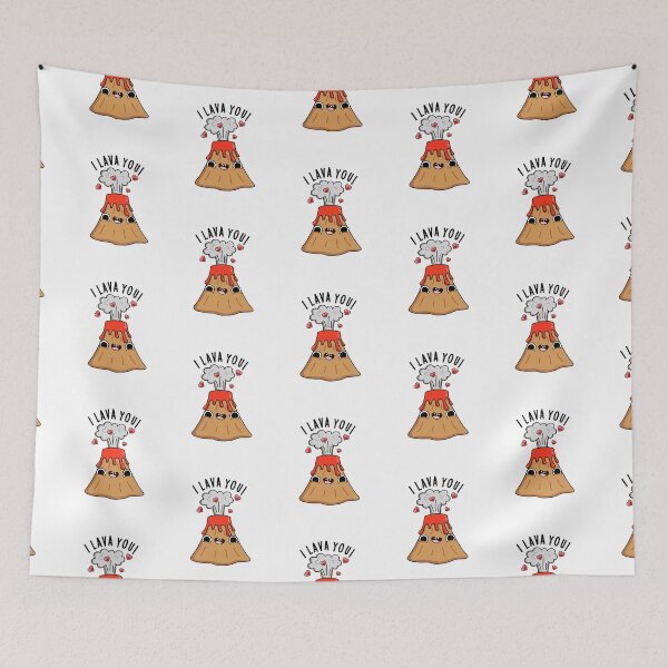Item preview, I Lava You Funny Volcano Puns  designed and sold by punnybone.