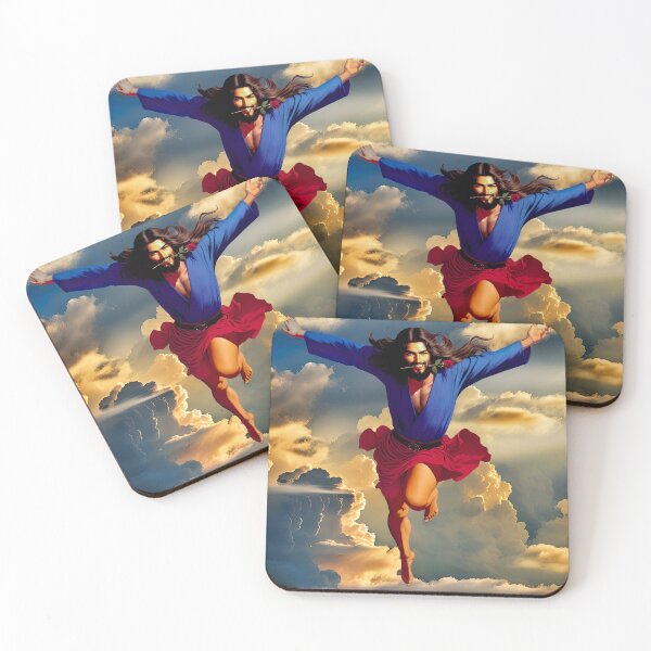 Item preview, Fabulous Rose Jesus in the Sky designed and sold by WeedLoveJesus.