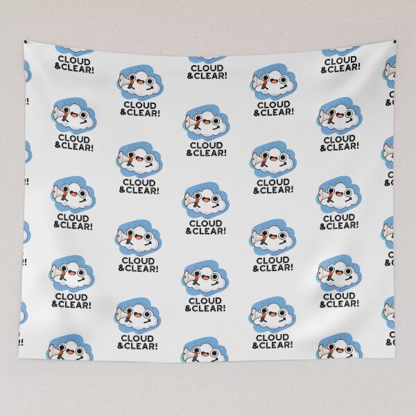 Item preview, Cloud And Clear Funny Weather Puns  designed and sold by punnybone.