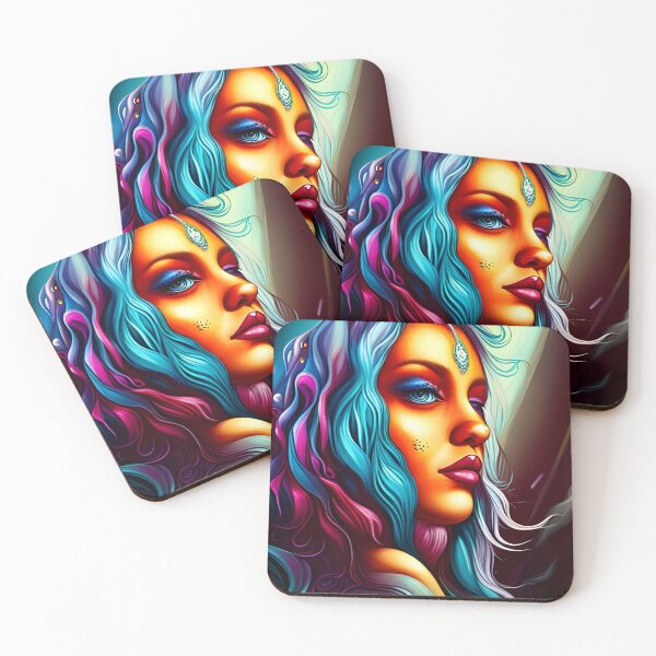 Item preview, Blue-Haired Goddess designed and sold by CJMarchese.