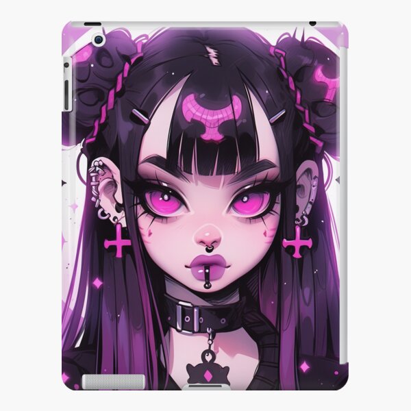 Cute Mischievous Little Demon Anime Girl  iPad Case & Skin for Sale by  bubblegoth