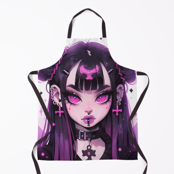 Item preview, Cute Pierced Pink Goth Anime Girl designed and sold by bubblegoth.