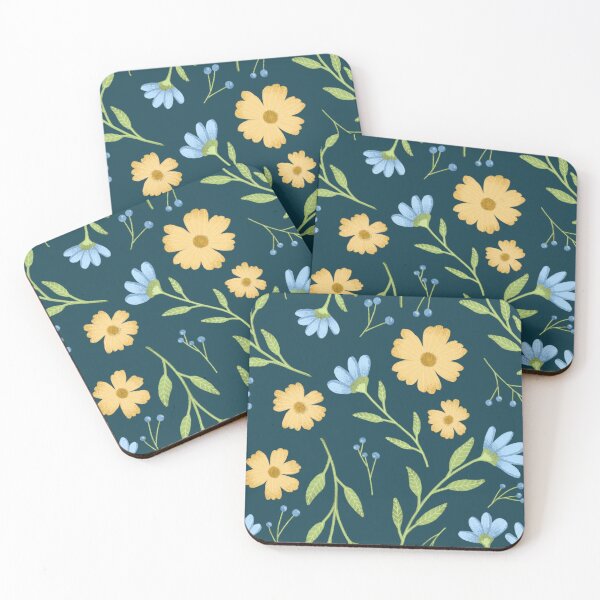 Item preview, Blooming flowers seamless pattern designed and sold by pinkyfish1010.
