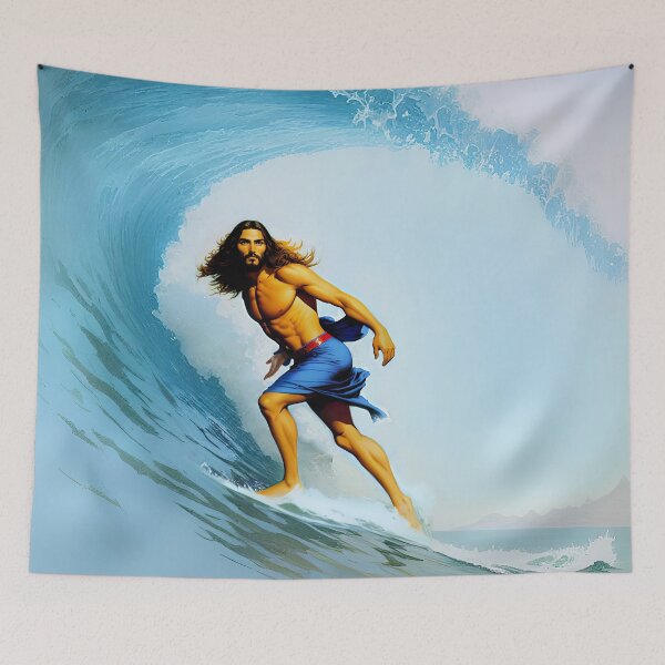 Item preview, Surfer Jesus designed and sold by WeedLoveJesus.