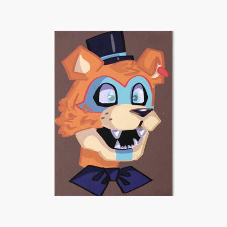 FNAF Gregory as Glamrock Freddy 5x7in Art Print -  Israel