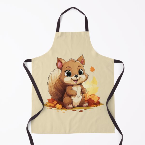 Item preview, cute squirrel in autumn leaves designed and sold by G-M-Creations-.