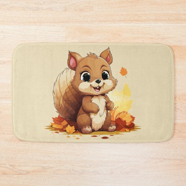 Item preview, cute squirrel in autumn leaves designed and sold by G-M-Creations-.