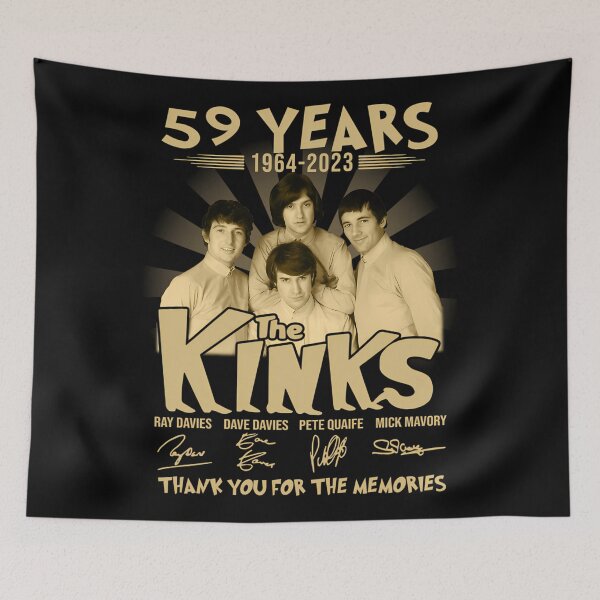 Item preview, 59 years 1964 2023 the Kinks signatures thank you for the memories designed and sold by ChicArtJackh.