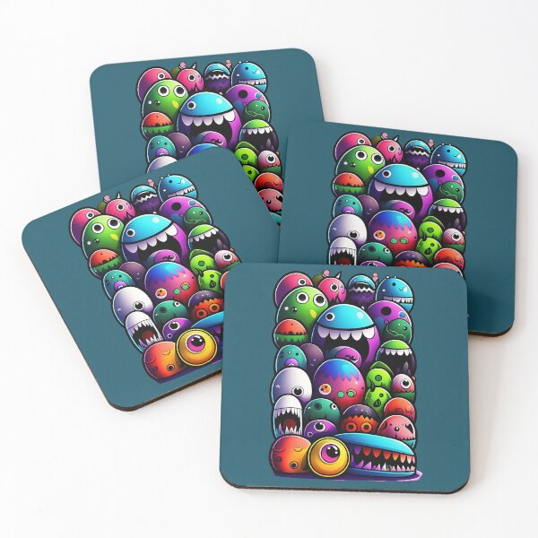 Item preview, Cute Monsters  Mini Monsters Art  For Kids   designed and sold by KeelanQuall.