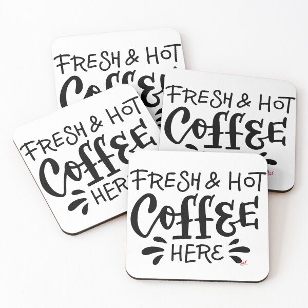 Item preview, Fresh and Hot Coffee Here / RoYuMi designed and sold by royumi.
