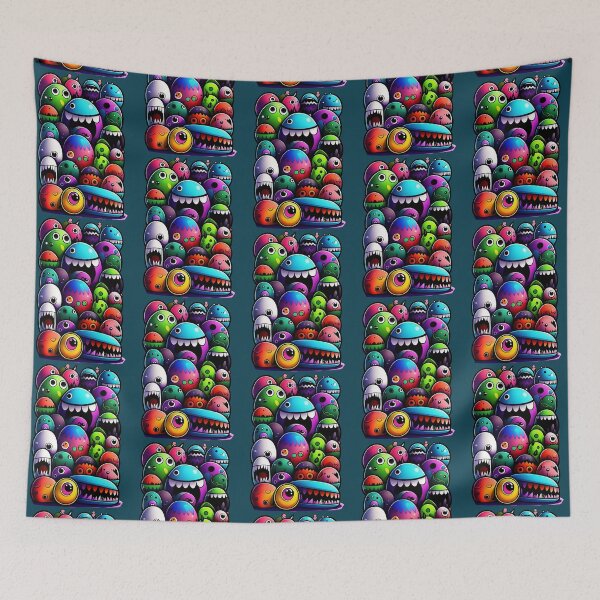 Item preview, Cute Monsters  Mini Monsters Art  For Kids   designed and sold by KeelanQuall.