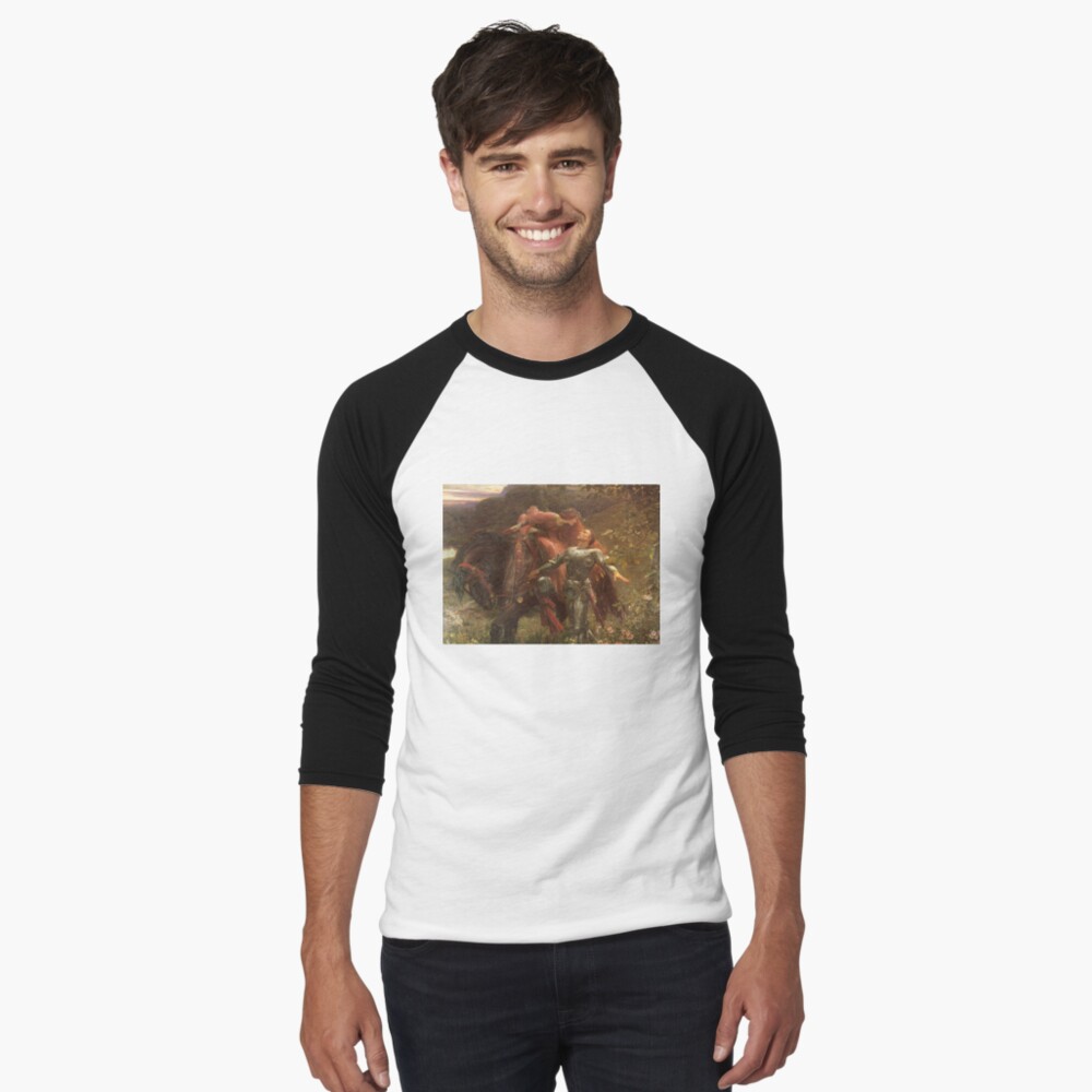 Item preview, Baseball ¾ Sleeve T-Shirt designed and sold by laurens-doodles.