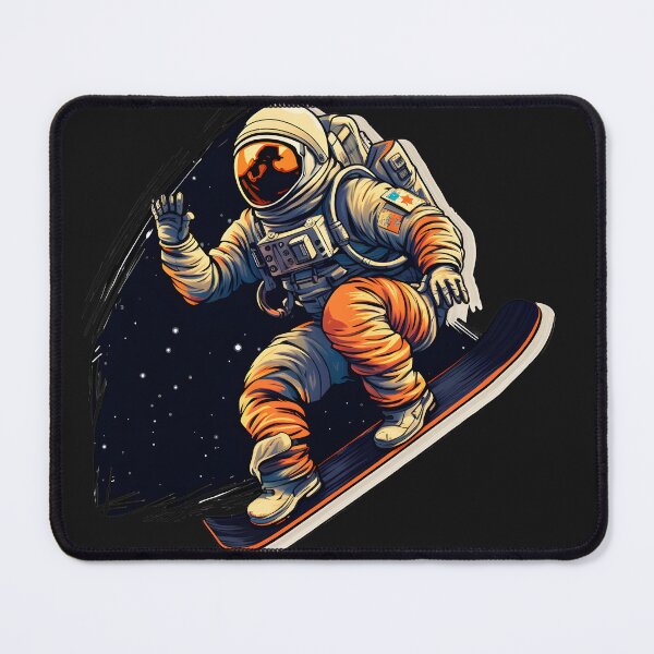 Item preview, Astronaut Spaceboarding Sticker designed and sold by Dazeville Studio1541 .