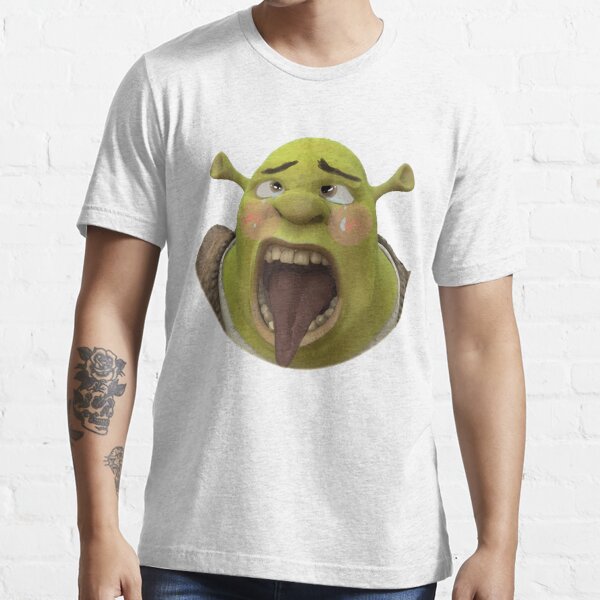 Dreamworks Mens Black Shrek Bored Meme Tee Short Sleeve T-Shirt Small 