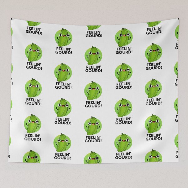 Item preview, Feeling Gourd Funny Veggie Puns  designed and sold by punnybone.