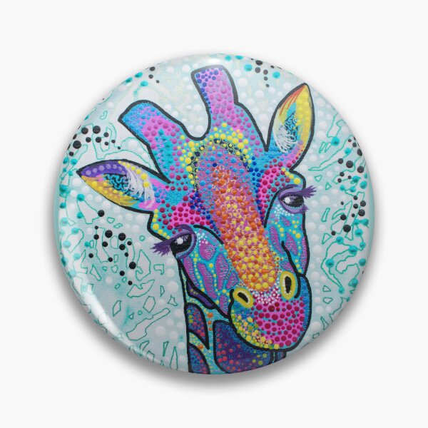 Item preview, Neon Giraffe Head designed and sold by CreativeDazeArt.