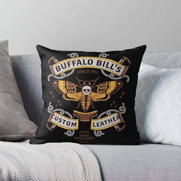 Buffalo Bill's Custom Leather Throw Pillow