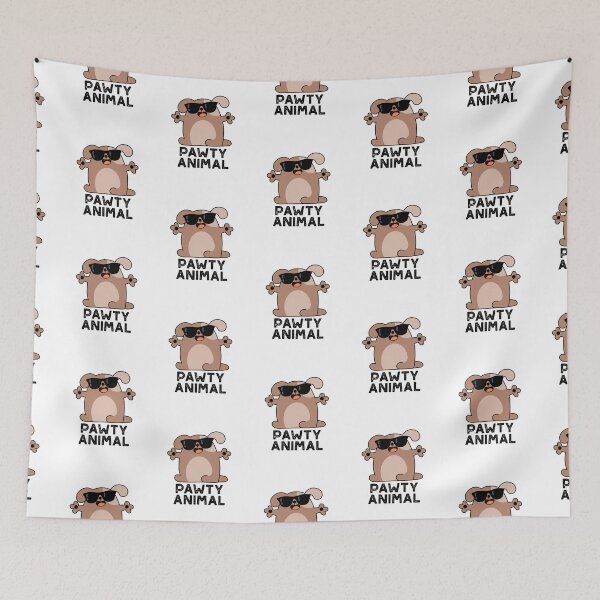 Item preview, Pawty Animal Funny Party Dog Puns  designed and sold by punnybone.