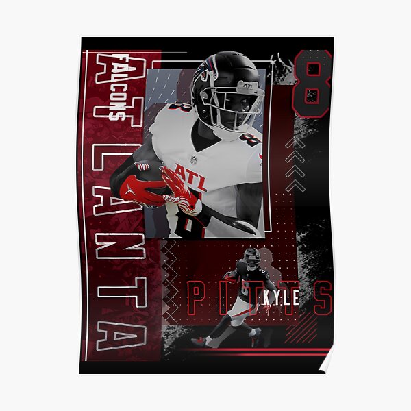 NFL Atlanta Falcons - Kyle Pitts 21 Wall Poster, 22.375 x 34, Framed 