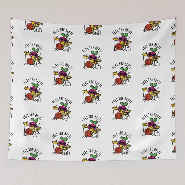 Item preview, Feel The Beet Funny Veggie Puns  designed and sold by punnybone.