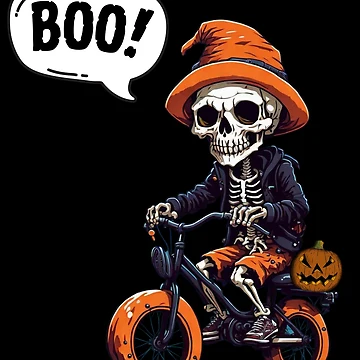 Artwork thumbnail, Skeleton Bike Riding by The Merch Experiment
