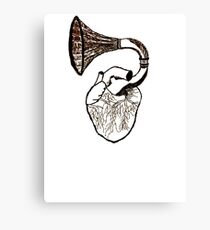 Record Heart Canvas Print