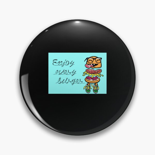 Item preview, Enjoy every burger (baby blue) designed and sold by baldera-sherida.