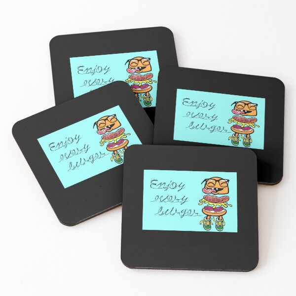 Item preview, Enjoy every burger (baby blue) designed and sold by baldera-sherida.