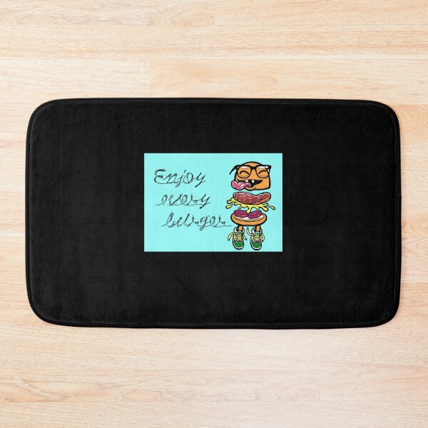 Item preview, Enjoy every burger (baby blue) designed and sold by baldera-sherida.