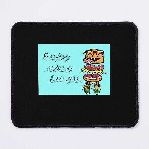 Item preview, Enjoy every burger (baby blue) designed and sold by baldera-sherida.