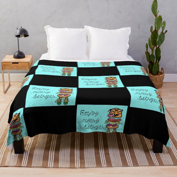 Item preview, Enjoy every burger (baby blue) designed and sold by baldera-sherida.