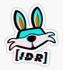 IcyDaRabbit Vaporwave Logo Sticker