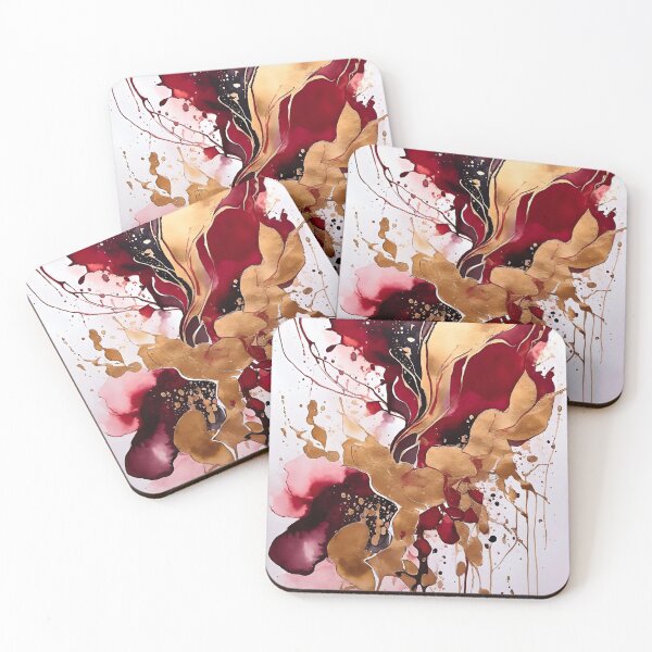 Item preview, Gold & Crimson Blend Abstract designed and sold by FocalFrenzy.