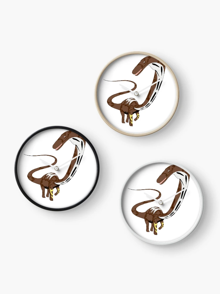 Thumbnail 3 of 4, Clock, Dynamic Diplodocus designed and sold by FossilRecordGNS.