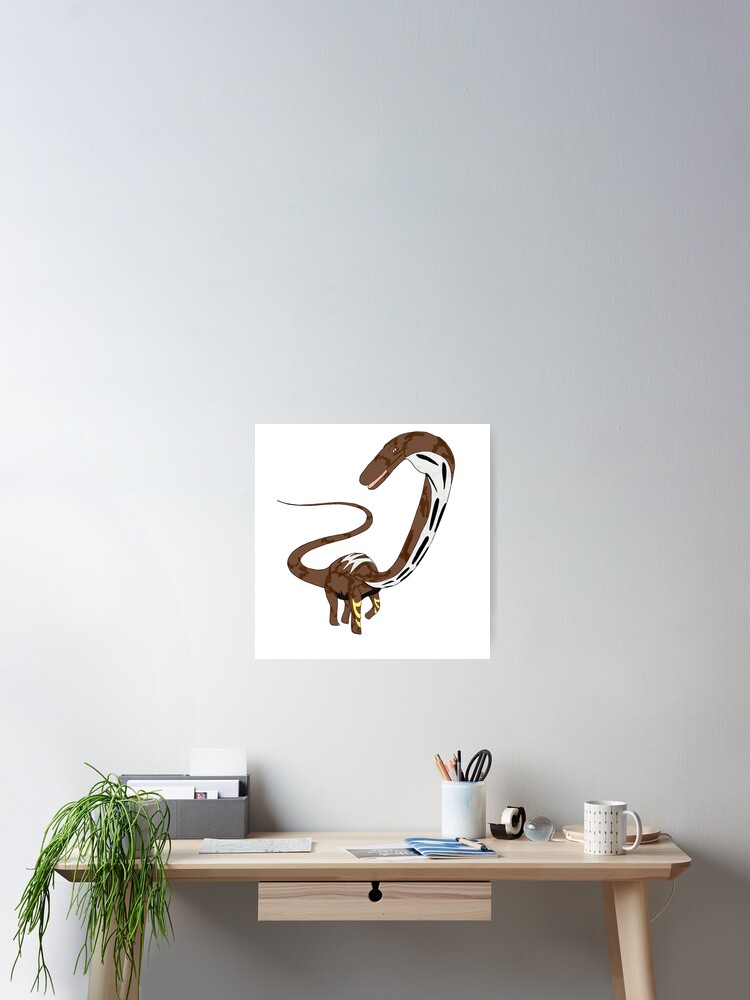 Thumbnail 2 of 3, Poster, Dynamic Diplodocus designed and sold by FossilRecordGNS.