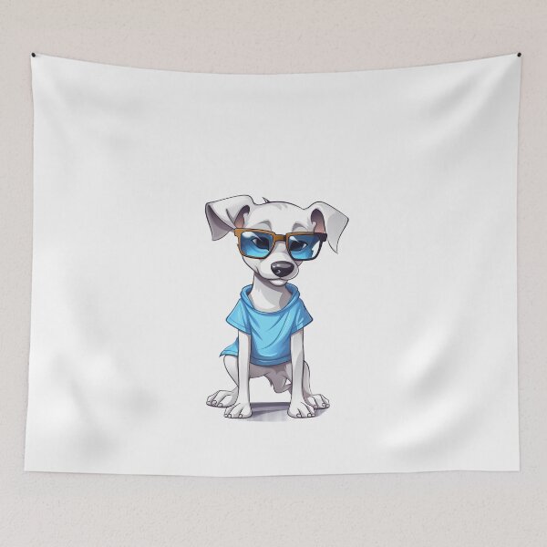 Item preview, Kawaii Canine Coolness: Whippet with Sunglasses designed and sold by aiartbay.