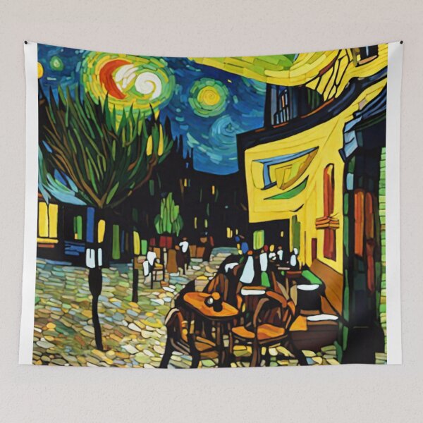 Item preview, Cafe and starry night designed and sold by richardwooten.