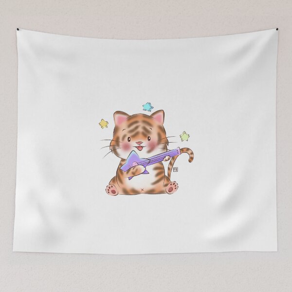 Item preview, Cute tiger | tiger lover - tiger star guitar designed and sold by FennyWijayaMomo.