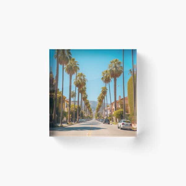 Item preview, street in los angeles lined with palm trees designed and sold by rnfgoods.