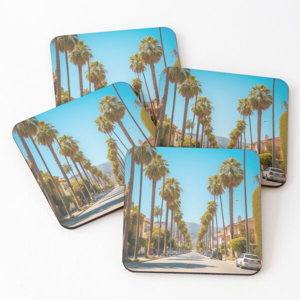 Item preview, street in los angeles lined with palm trees designed and sold by rnfgoods.