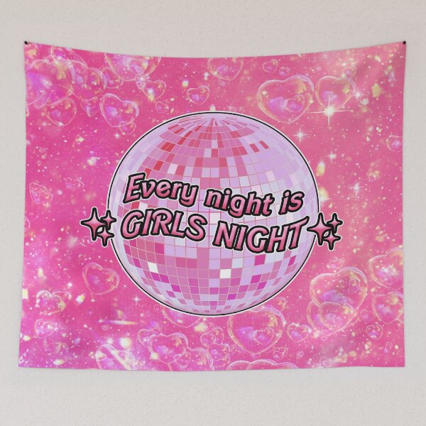 Item preview, Every Night is Girls Night Disco Ball designed and sold by RoserinArt.