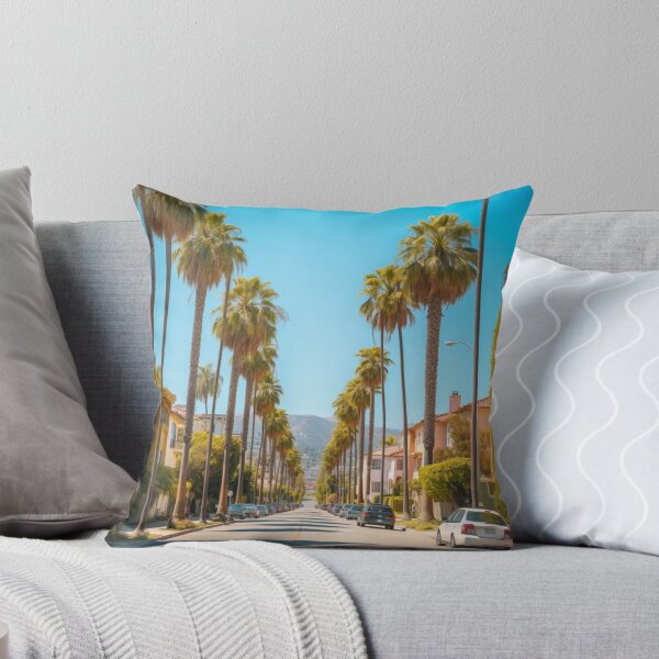 Item preview, street in los angeles lined with palm trees designed and sold by rnfgoods.