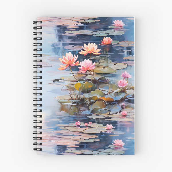 Artikelvorschau, Seerosen im Monet-Stil 9 entworfen und verkauft von DigitalPatternx.